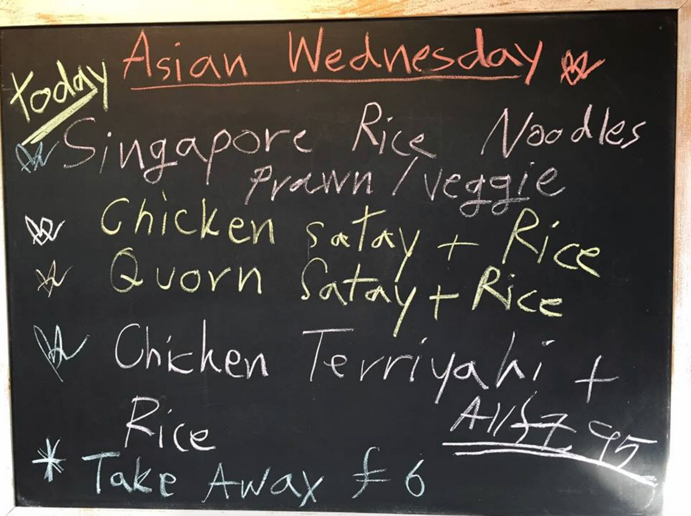 Asian Wednesday in our Love Food Cafe